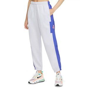 NIKE Plus Size Cotton Drawstring Jogging Pants Size 2X Purple Blue MSRP $55